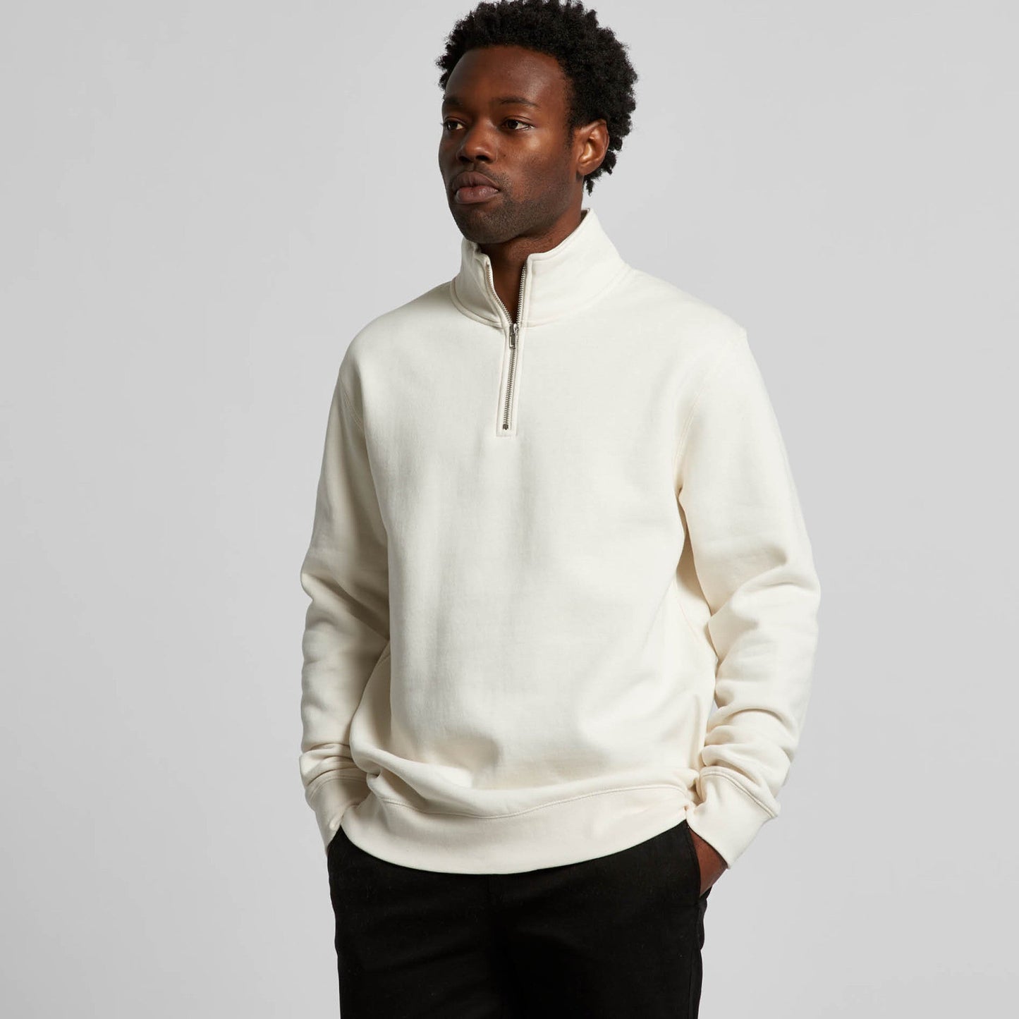 Men's Recycled Half Zip Crew AS Colour