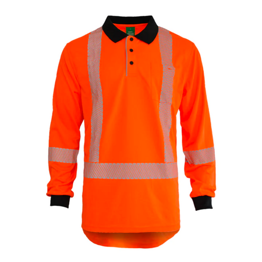 Hi Vis Recycled Long Sleeve Polo - TTMC-W Result