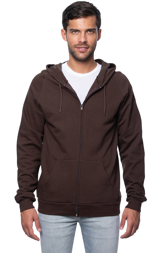 Full Zip Organic Hoodie Royal Apparel