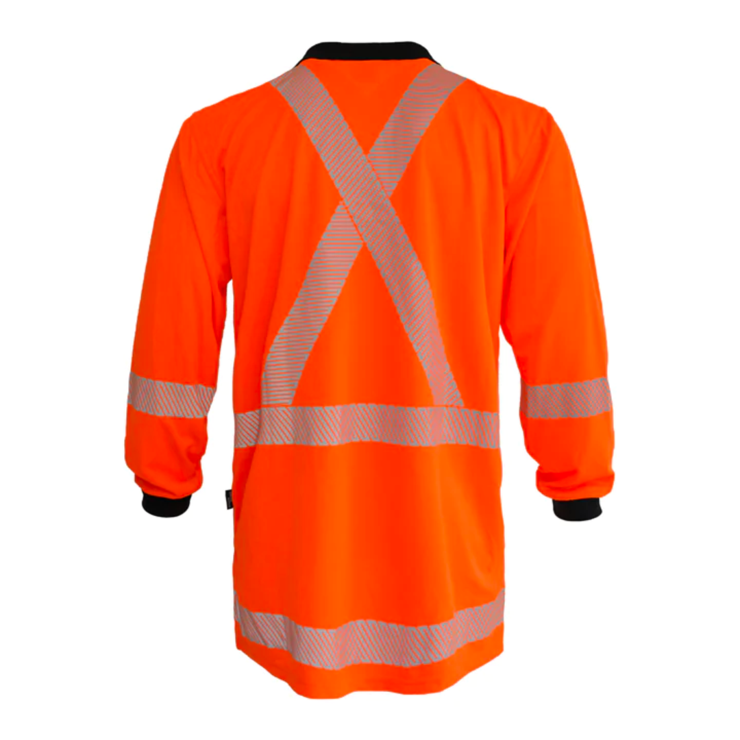 Hi Vis Recycled Long Sleeve Polo - TTMC-W Result
