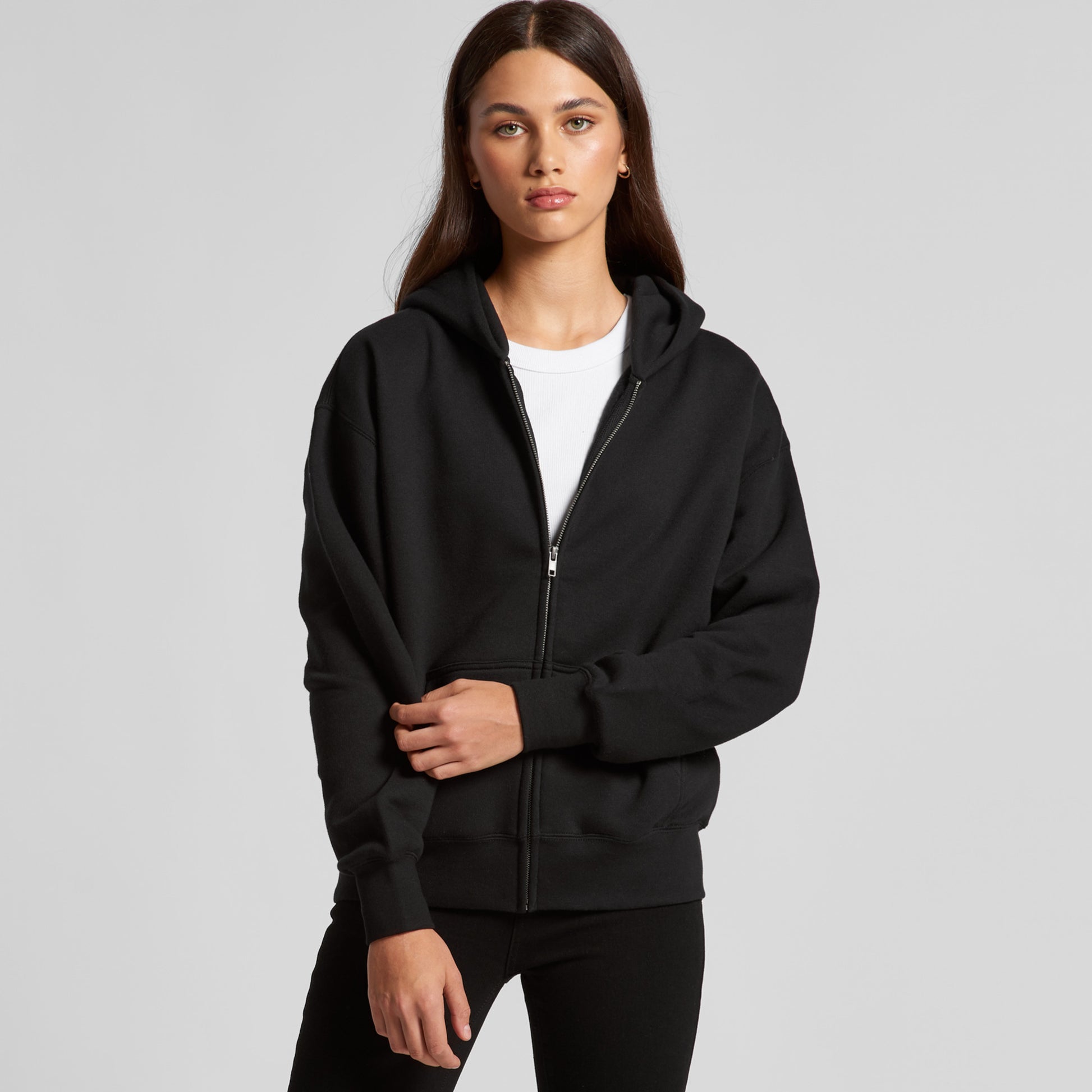 Women's Relaxed Zip Hoodie | Recycled Polyester AS Colour