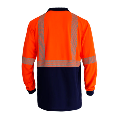 Hi Vis Recycled Day/Night Long Sleeve Polo Result