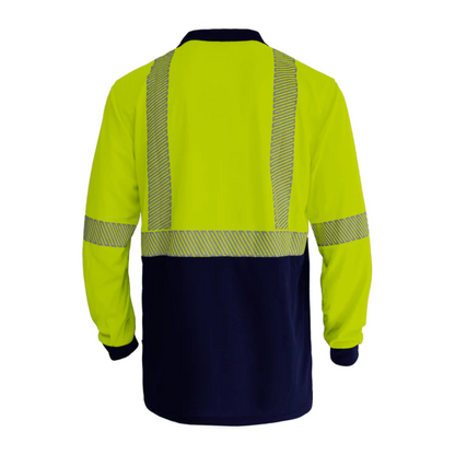 Hi Vis Recycled Day/Night Long Sleeve Polo Result