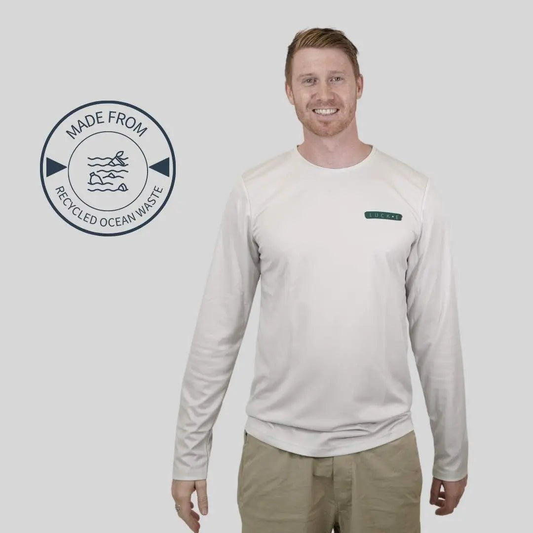 Long Sleeve Tech Tee | 100% Recycled Ocean Waste Polyester LUCKE NZ