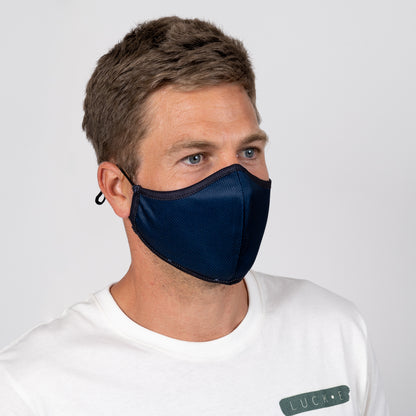 LUCKEme™ Face Masks | Award-Winning HeiQ™  | Ocean Balance™ | Navy LUCK•E