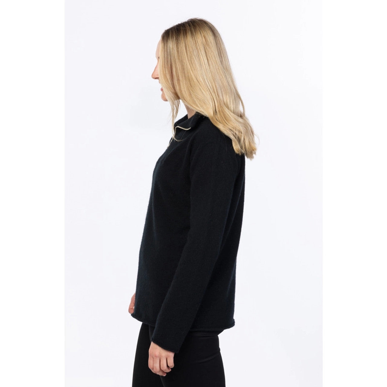 Women's Half Zip Merino Sweater Native World