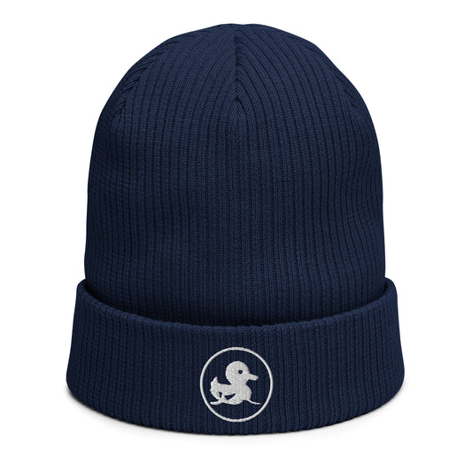 LUCKE Duck Beanie | 100% organic cotton | Navy LUCK•E