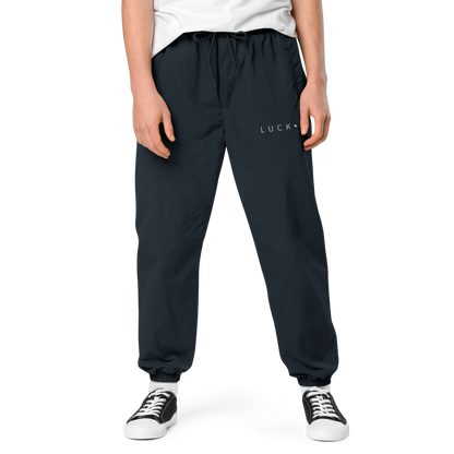 LUCKE Tracksuit Pants | Recycled Nylon & Polyester | Navy LUCK•E
