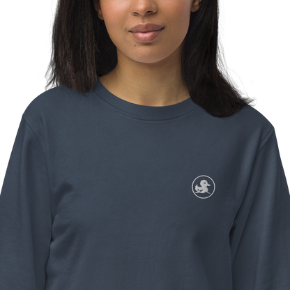 LUCKE Duck Sweatshirt | 80% Organic Cotton 20% RPET | Navy LUCK•E