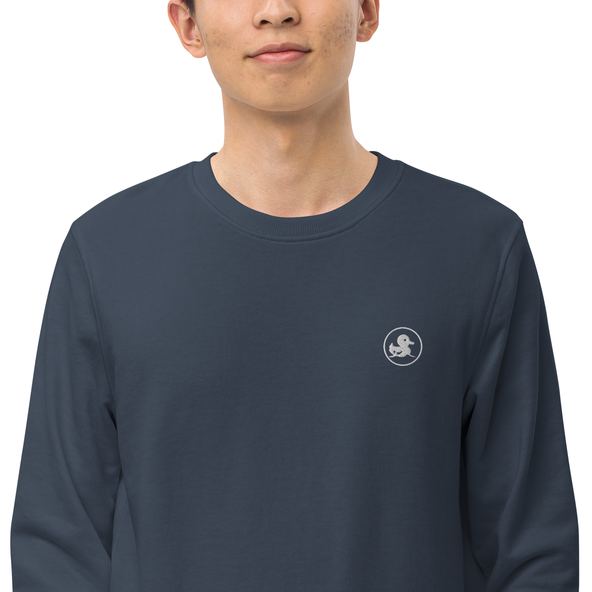 LUCKE Duck Sweatshirt | 80% Organic Cotton 20% RPET | Navy LUCK•E