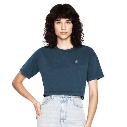 Whio Blue Duck | Women's Crop Tee LUCK•E